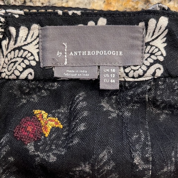 Anthro embroidered jumpsuit! So so cute. This is so boho and comfy! Never worn! - Picture 2 of 3